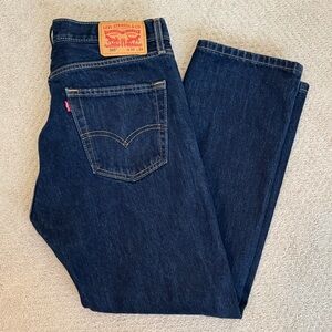 Levi's Men's Dark Indigo Straight Jeans